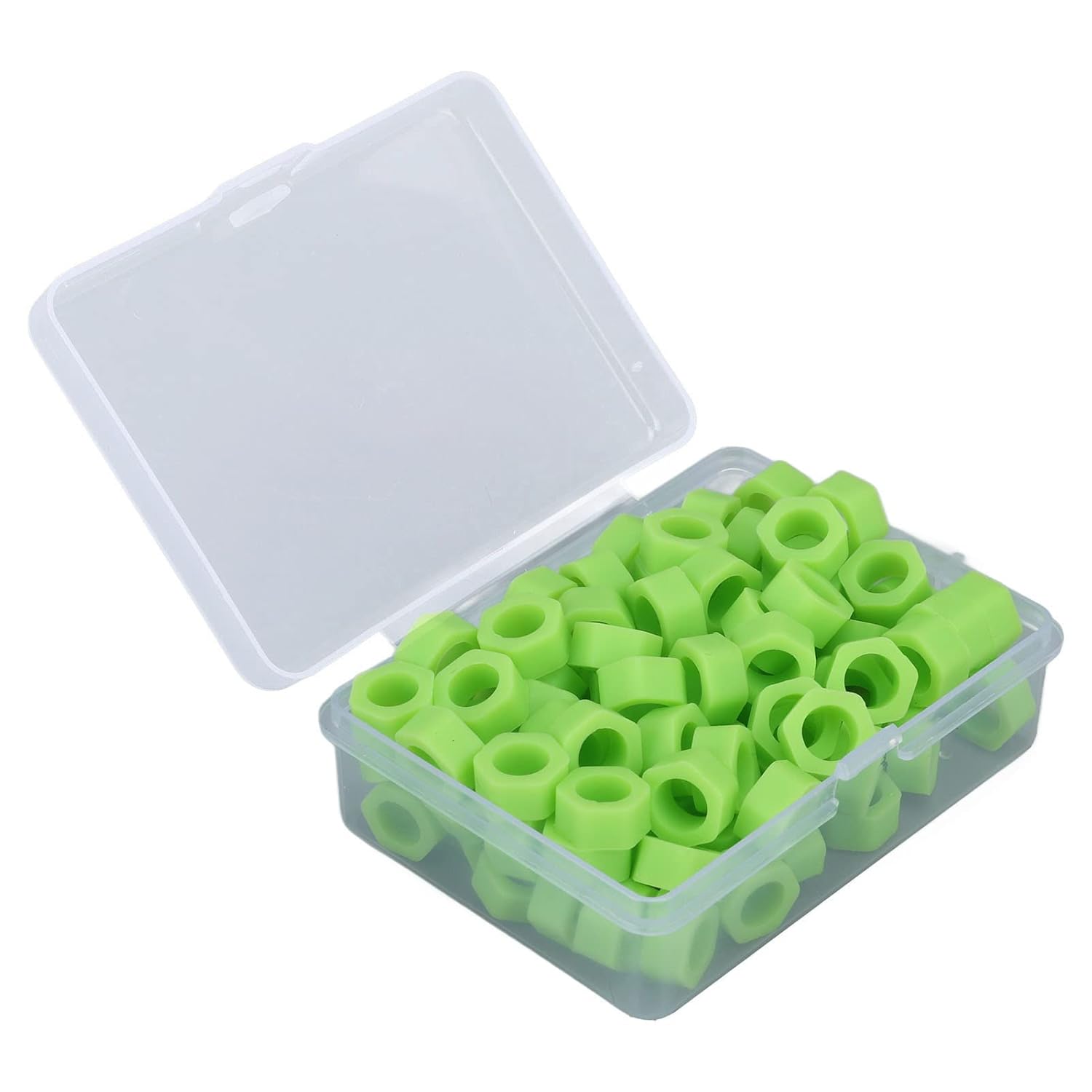 100pcs Código Dental Anillos Silicona Código de Color Instrumento Anillos para Instrumentos Identificación (Verde)