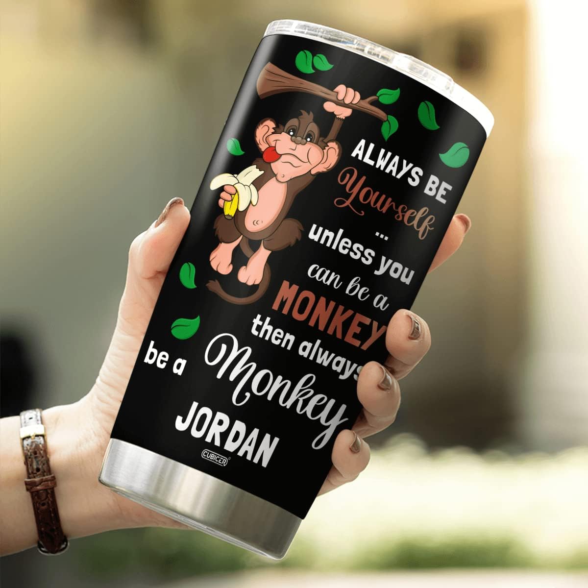 Vaso de café personalizado con tapa aislada, regalo de Navidad para mujeres y adultos, vasos de doble pared de acero inoxidable, accesorios