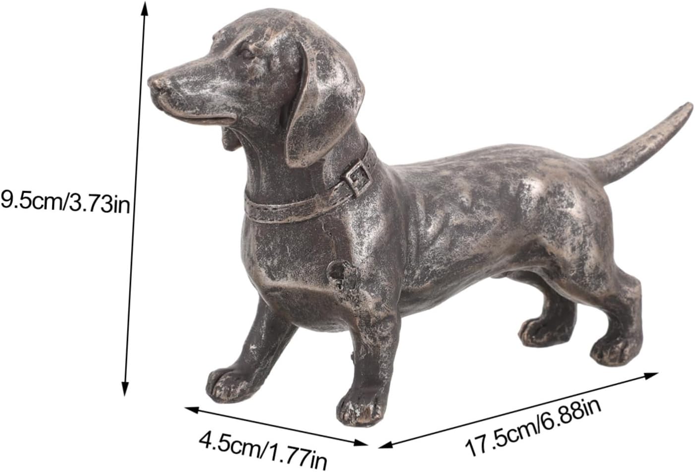 GANAZONO Estatua de cachorro de resina, escultura de animal, estatua de perro, adorna de perro, estatua de perro de resina, adorno de resina,