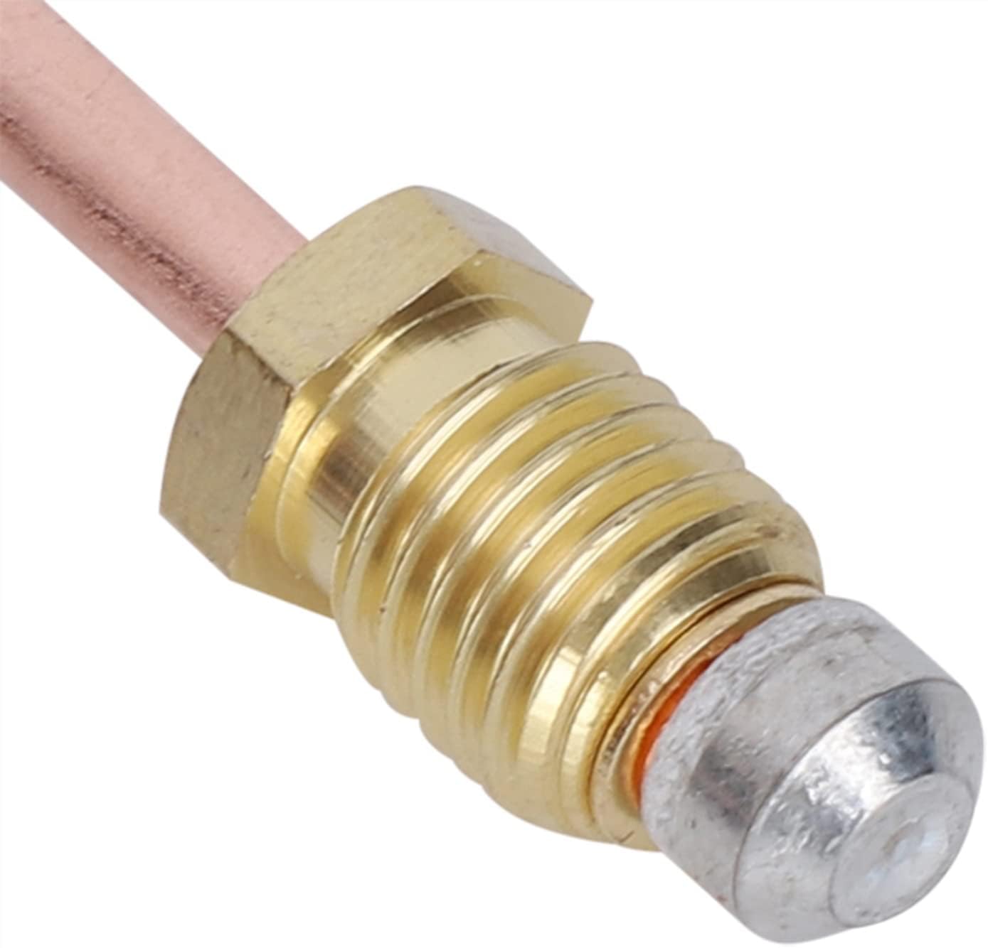 Restokki Piezas de repuesto para fogatas de termopar, rosca M8 para quemador de gas, sonda de termopar de 23.622 in, calentador al aire libre,