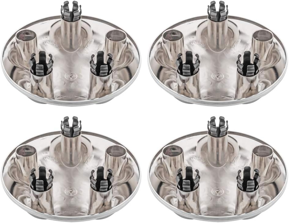 Parts-Diyer 4 tapacubos centrales cromados de 17 pulgadas compatibles con Lincoln Navigator 1999 2000 2004 Ford 4.6L 5.4L 1997-2004