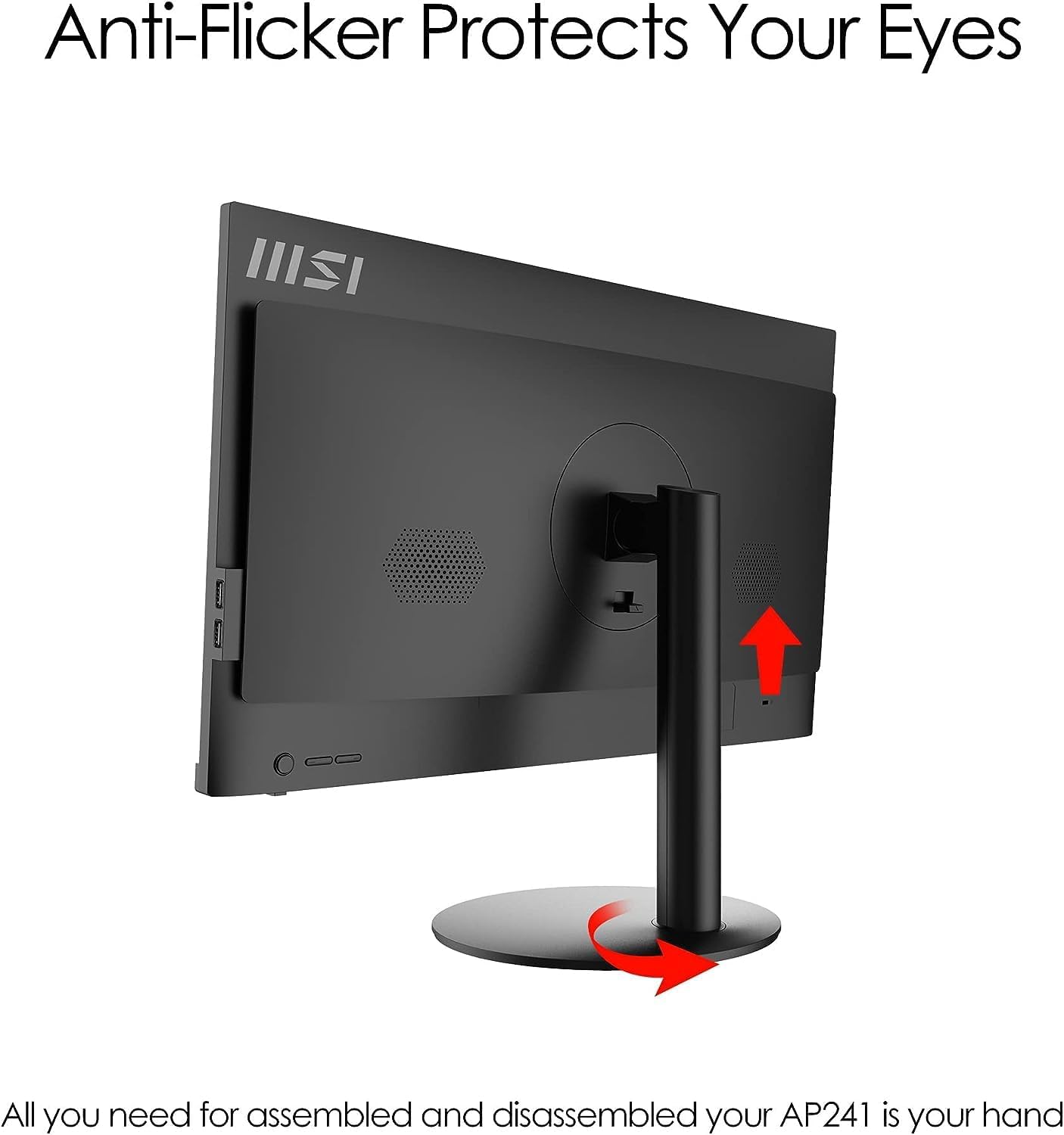 MSI Escritorio para computadora todo en uno, pantalla FHD IPS de 23.8″, memoria de 32 GB, SSD de 2 TB, procesador Intel Core de cuatro núcleos hasta