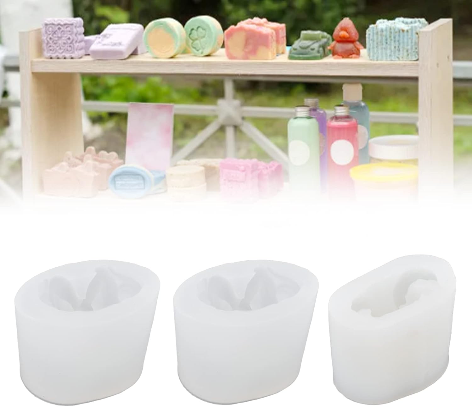 Tomotato Molde de resina de ángel 3D, molde de silicona reutilizable de grado alimenticio, moldes para hacer manualidades para decoración de jabón,