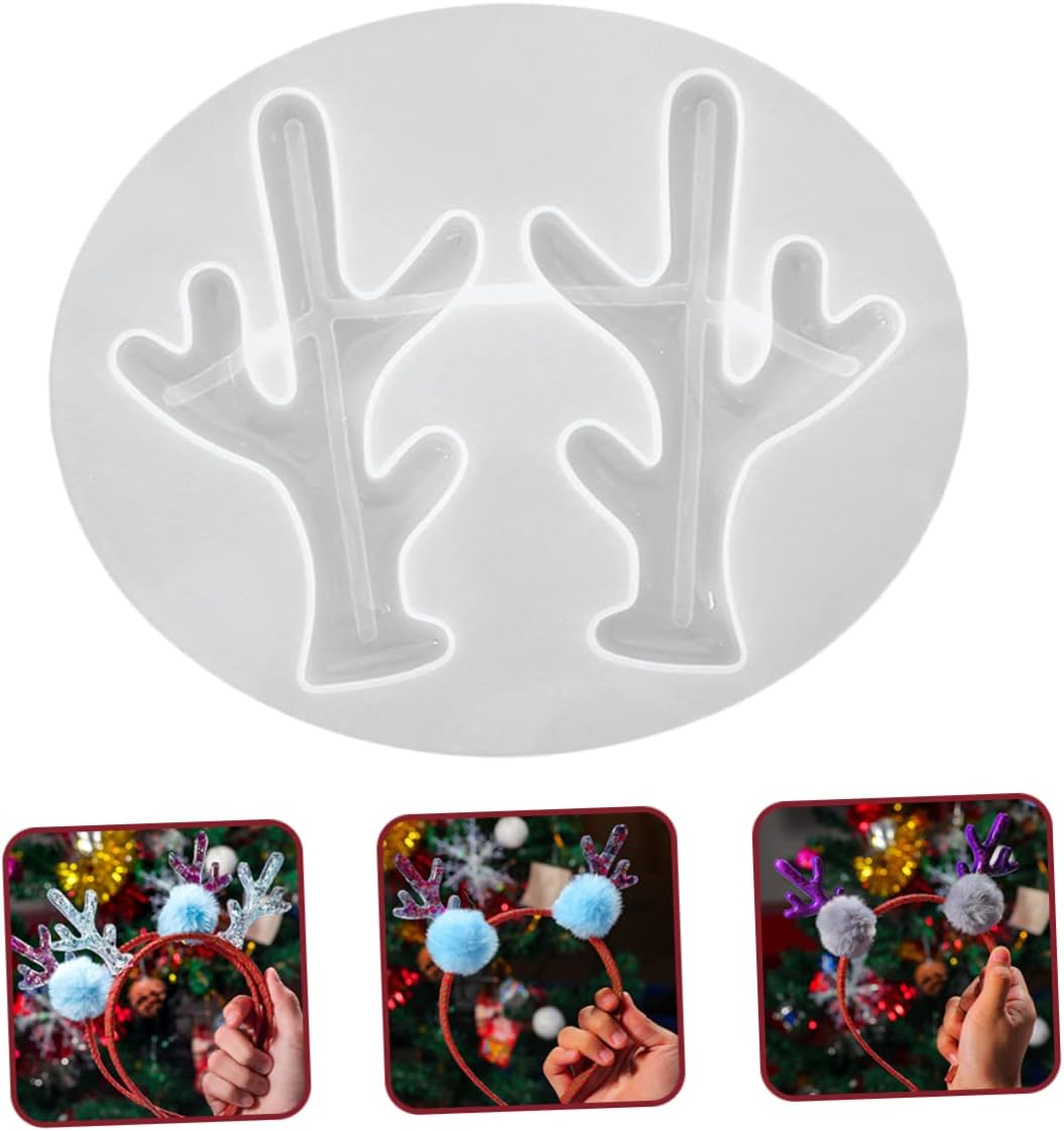 9 Pcs Antler Mold Elk Antler Tuile Molds Silicone De para Gelatinas Silicone Molds Jeweled Hair Clips Molde De para Resina White Jewelry Antlers