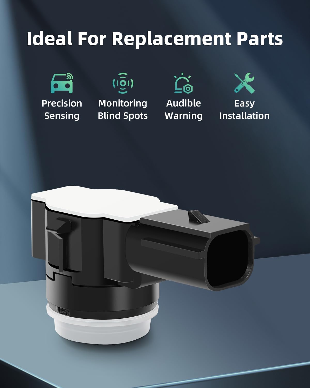 SCITOO 4 sensores de asistencia de estacionamiento de respaldo inversa aptos para Chevy, Cadillac, GMC, para vehículos Buick – Silverado, Suburban,
