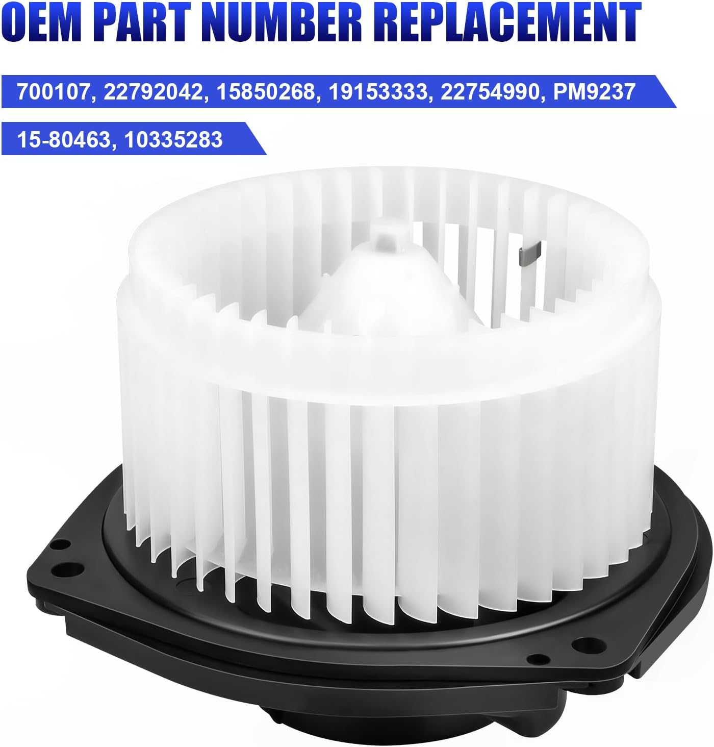 Motor soplador de CA con ventilador para Chevy Impala 2004-2016, Pontiac Grand Prix 2004-2008, Chevy Monte Carlo 2004-2007, Buick Lacrosse HVAC
