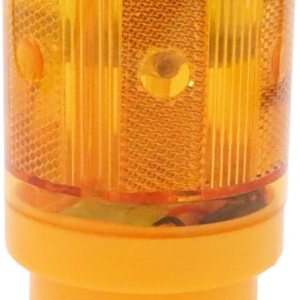 Aolyty Luz LED estroboscópica solar de advertencia intermitente, construcción de seguridad, barricada de carretera, tráfico, lámpara de baliza de Aolyty Luz LED estroboscópica solar de advertencia intermitente, construcción de seguridad, barricada de carretera, tráfico, lámpara de baliza de