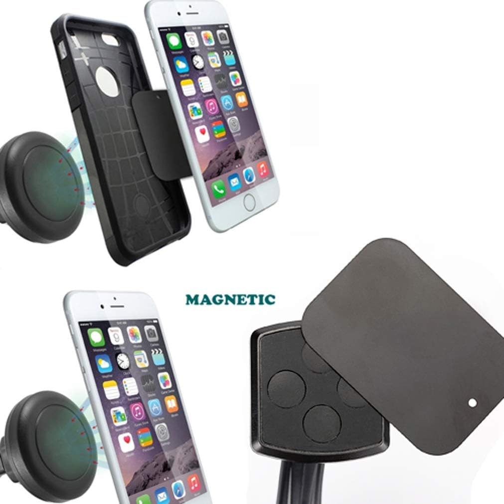 Fonus Soporte magnético de coche para teléfonos Galaxy A03s A13 A14 A23 A53 A54 5G – Soporte para parabrisas telescópico fuerte agarre M8Z