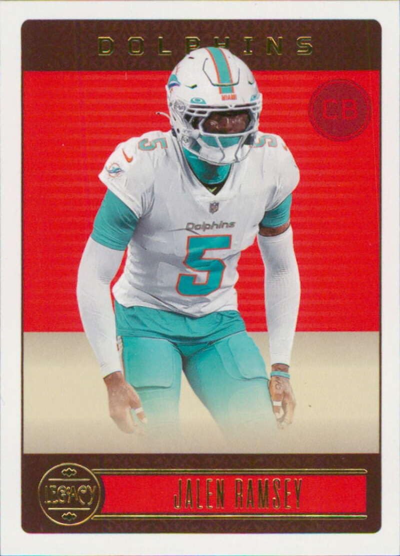2023 Panini Legacy #62 Jalen Ramsey Miami Dolphins Official NFL Football Card in Raw (NM or Better) Condition