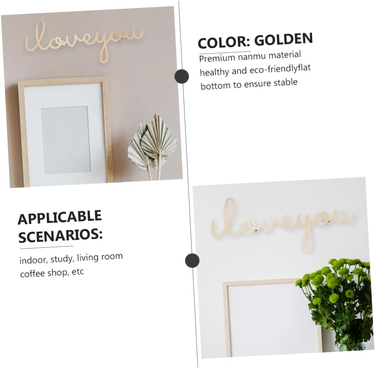 DOITOOL Gancho de pared con letras para colgar en la pared, ganchos de toalla de decoración dorada, perchero de metal moderno, perchero rústico,