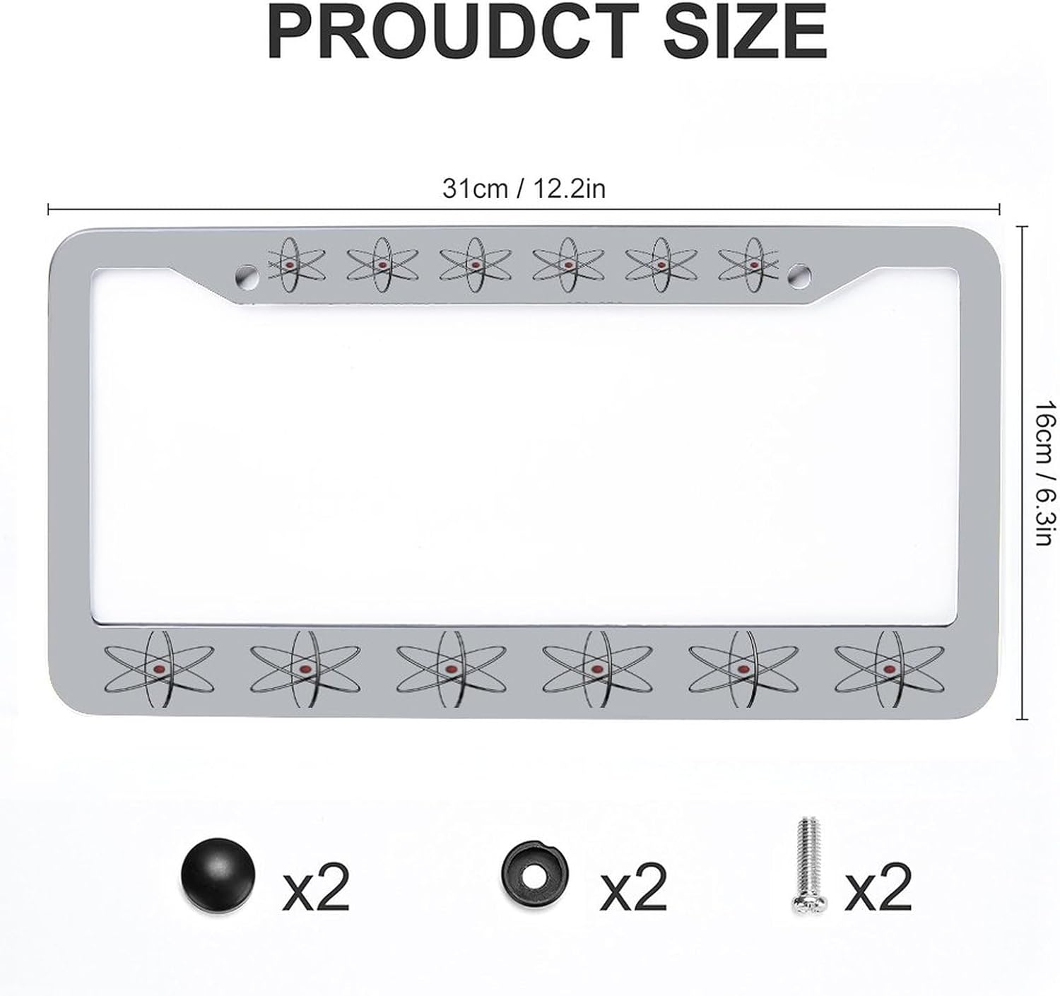 Marcos de matrícula de ciencia de la física, soporte para placa de matrícula personalizado, cubierta de placa de Lincense para hombres y mujeres