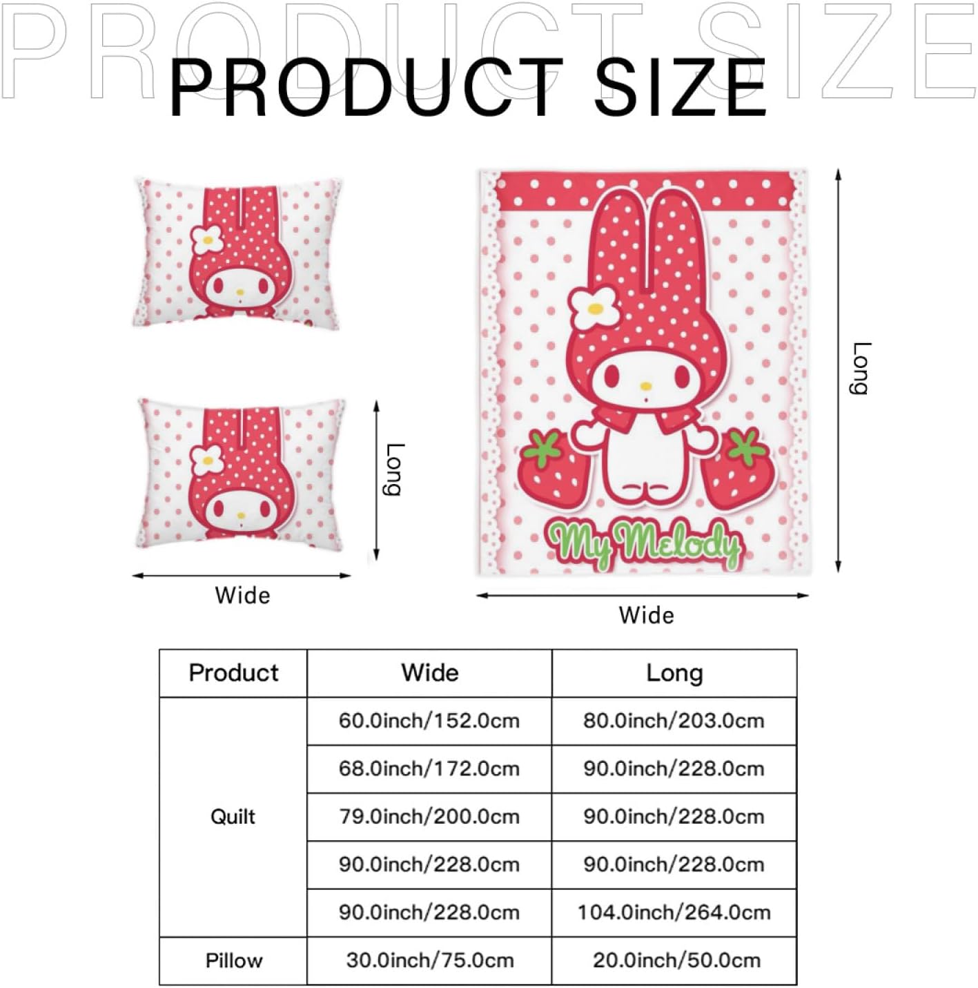 Juego de ropa de cama de anime, diseño de caricaturas, diseño de melodía de mi conejo, juego de funda de edredón suave, decoración de cama, regalos
