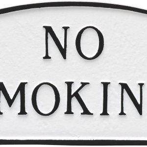 Montague Metal Products – Placa de metal fundido para no fumar – Placa de pared o césped – Letrero de prohibición para patio o exterior – Aluminio Montague Metal Products – Placa de metal fundido para no fumar – Placa de pared o césped – Letrero de prohibición para patio o exterior – Aluminio
