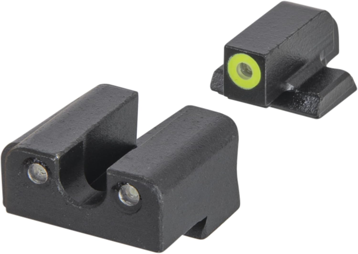 MEPRO Hyper-Bright tritium Night Sights Compatible with Canik TP Series (New Models), Green tritium dots,Extra Bright Colored Front photoluminescent
