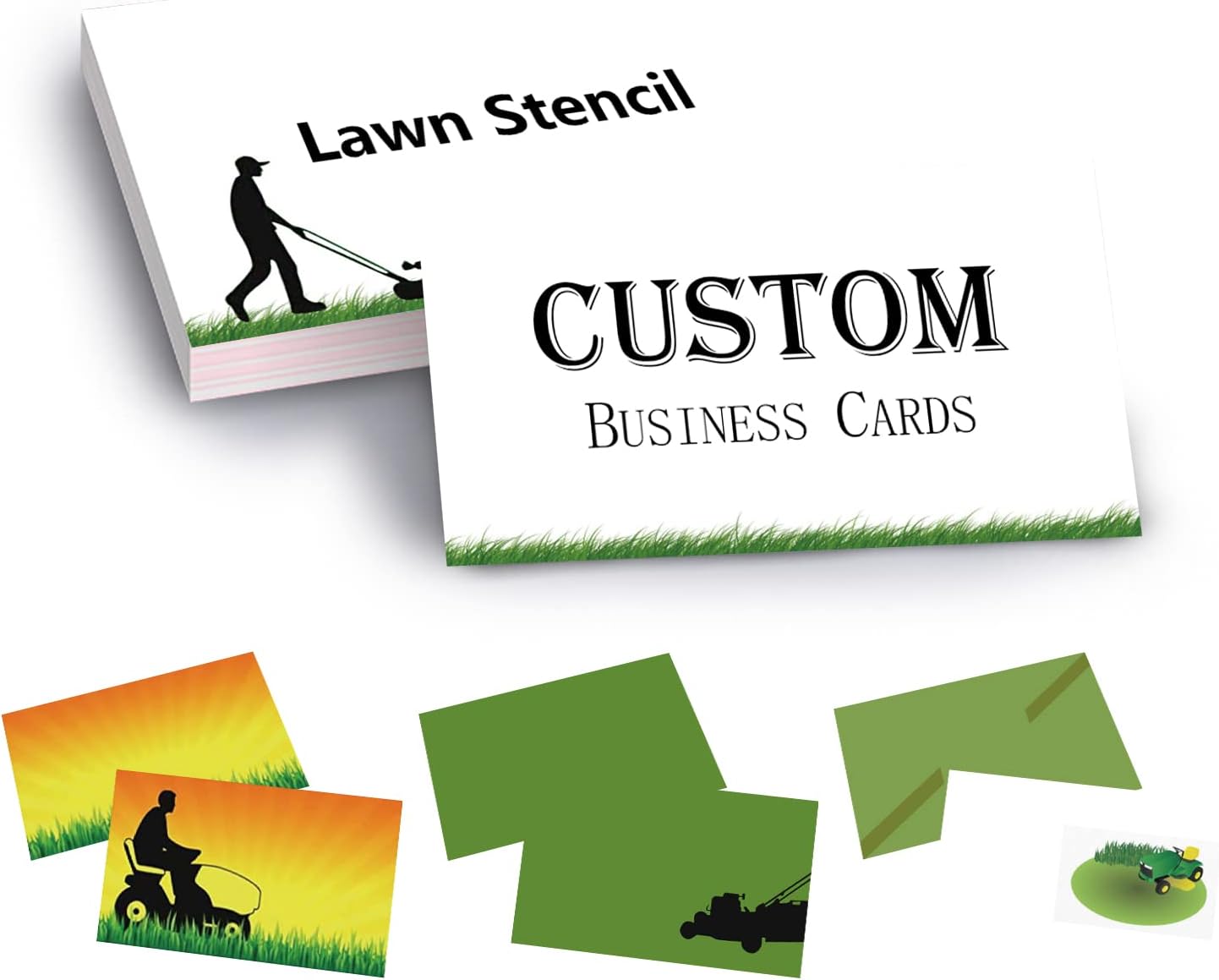 Tarjetas de visita personalizadas para pequeñas empresas, papel mate de 10.58 ozm, impresas en la parte delantera y trasera, de 3.5 x 2 pulgadas