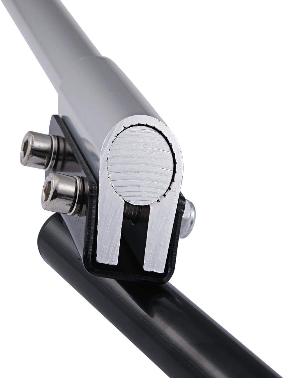 INNOGLOW Manillar de motocicleta ajustable 0.866 in 78″ motocicleta Sport Bike Universal para Harley Suzuki Yamaha Kawasaki (blanco)