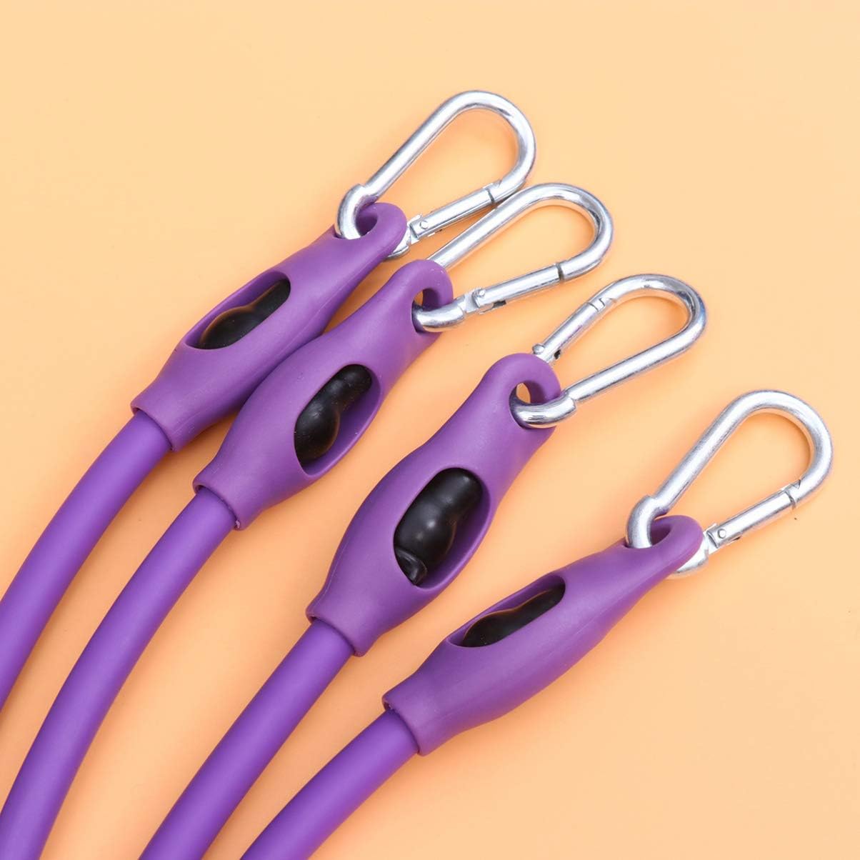Toddmomy Mangos de agarre único, cuerda de tensión elástica, banda de entrenamiento, cuerda de pierna, pedal de resistencia, banda de resistencia,