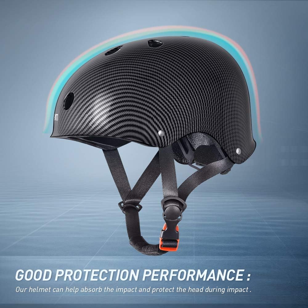 JBM Skateboard Helmet Bike Helmet Skate Helmet Skateboarding Helmet Scooter Helmets for Roller Skate Inline Skating Longboard