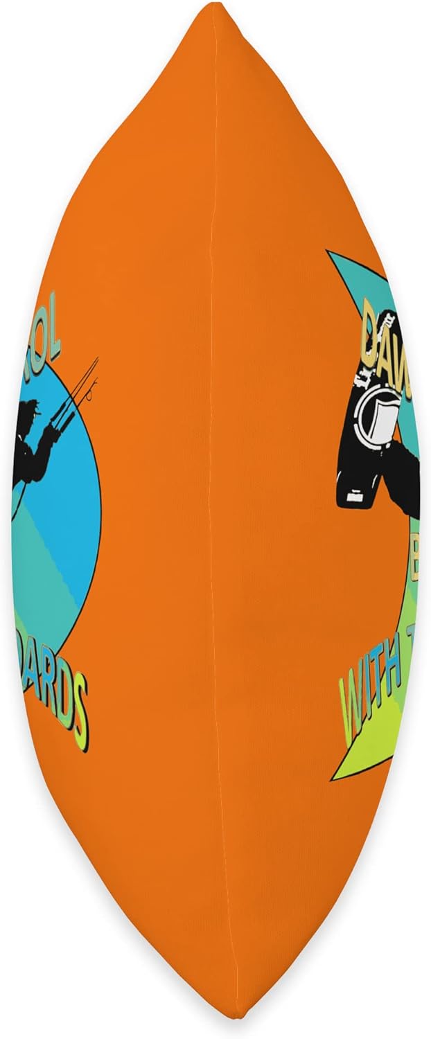 Kitesurf Gifts and Surf Lover Tees by taiche Freestyle Kitesurfer Be Up with The Boards Fun Pun 5 Throw Pillow, 18×18, Multicolor