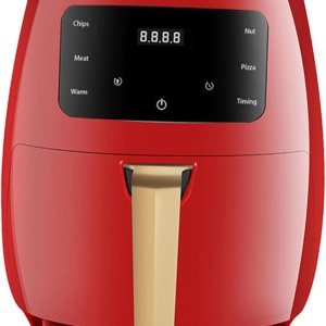 Freidora de aire portátil de 1400 W, 4.5 L, mango antideslizante, comidas rápidas y fáciles de leer, cesta de freír compacta antiadherente para Freidora de aire portátil de 1400 W, 4.5 L, mango antideslizante, comidas rápidas y fáciles de leer, cesta de freír compacta antiadherente para