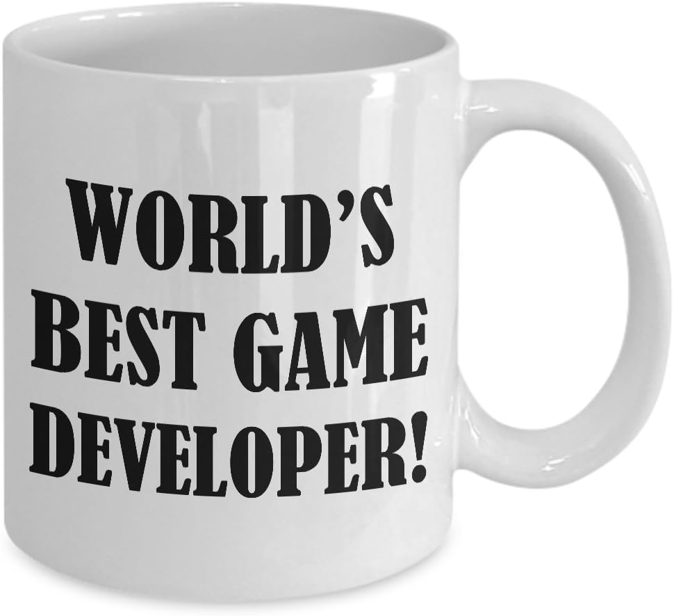 Regalo divertido para diseñador de juegos, el mejor café del mundo  Game Developer Video Tea Cup Inspirational Award Design Dev Team Men Women Gamer
