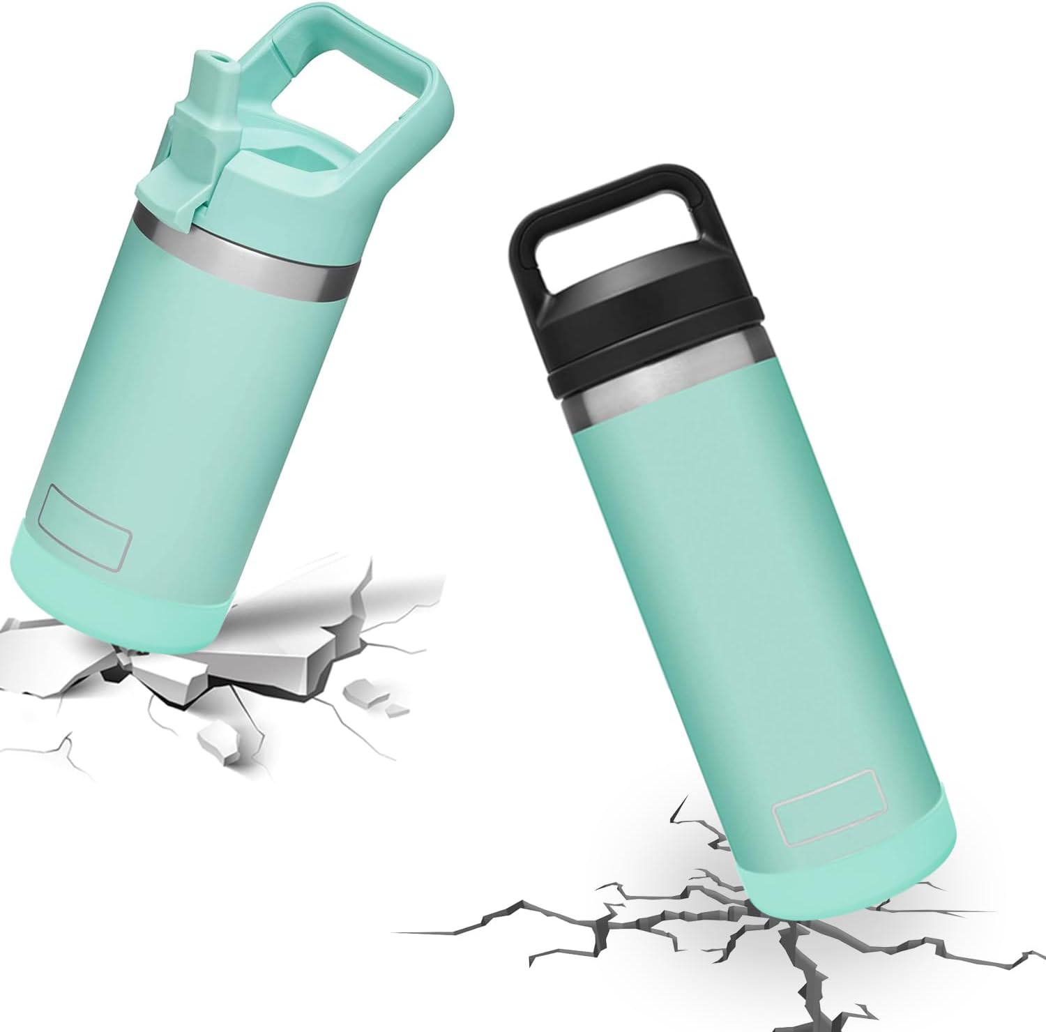 Funda de silicona para botas YETI Rambler Jr de 12 onzas y Rambler de 12 onzas y 18 onzas, protección más segura para botella YETI Rambler  Apto
