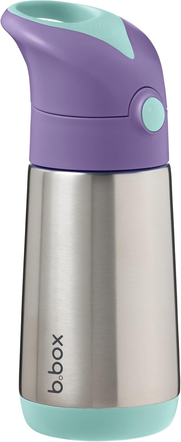 b.box Botella de bebida aislada de 12 onzas  Mantiene las bebidas frías hasta 8 horas, calientes hasta 6 horas, acero inoxidable de doble pared