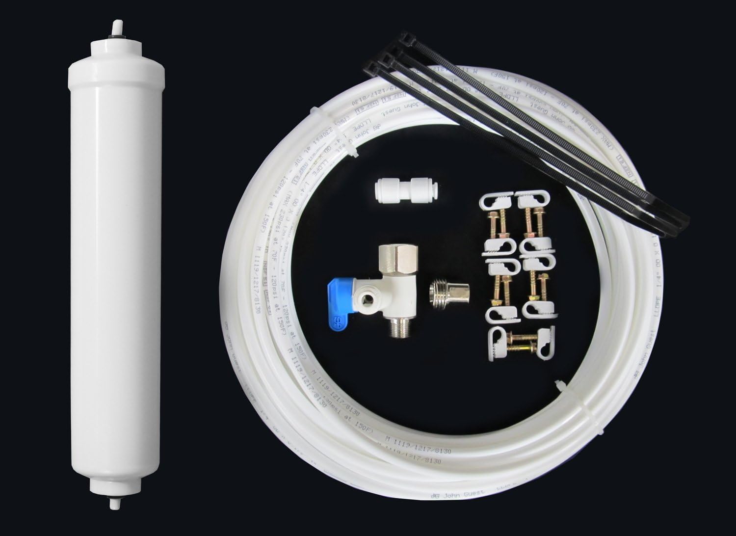 Clover D7A Dispensador de agua caliente y fría sin botella con kit de instalación, color blanco