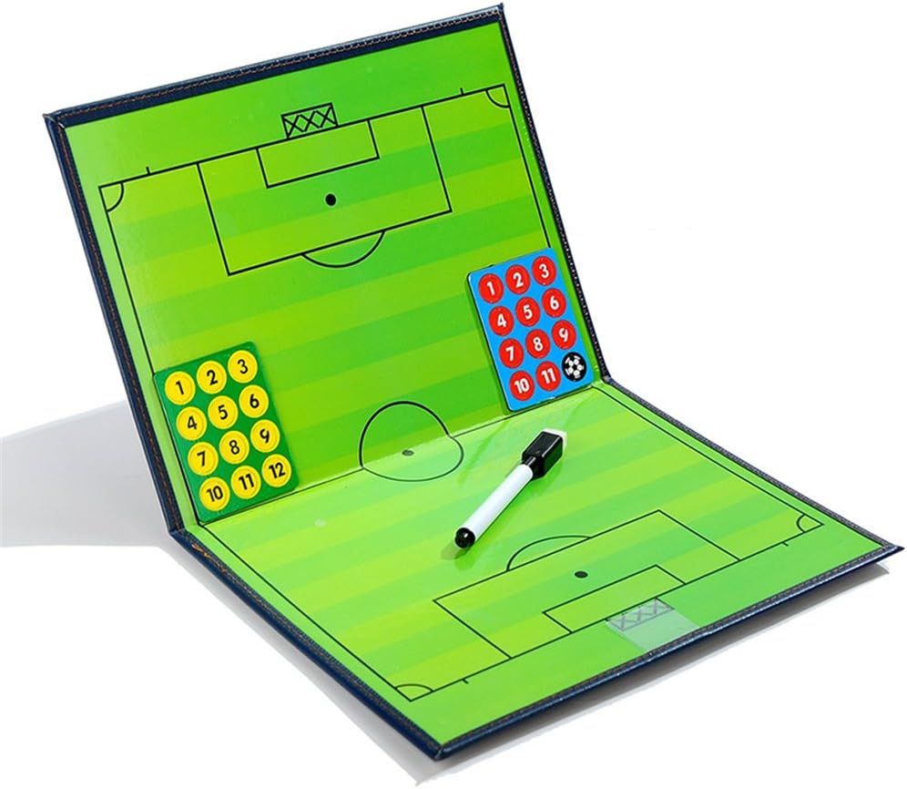 Portapapeles magnéticos de fútbol con goma de borrar en seco, rotulador, imanes, tabla de entrenamiento de fútbol de fútbol, tablero de tácticas de