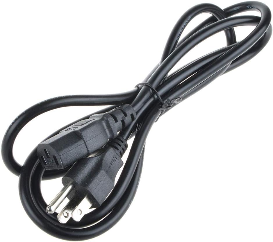 AC in Power Cord Cable Outlet Socket Plug Lead Compatible with Wasabi Mango UHD550 Real 4K HDMI 2.0 55 AH-IPS DP 1.2 UHD 3840×2160 Monitor