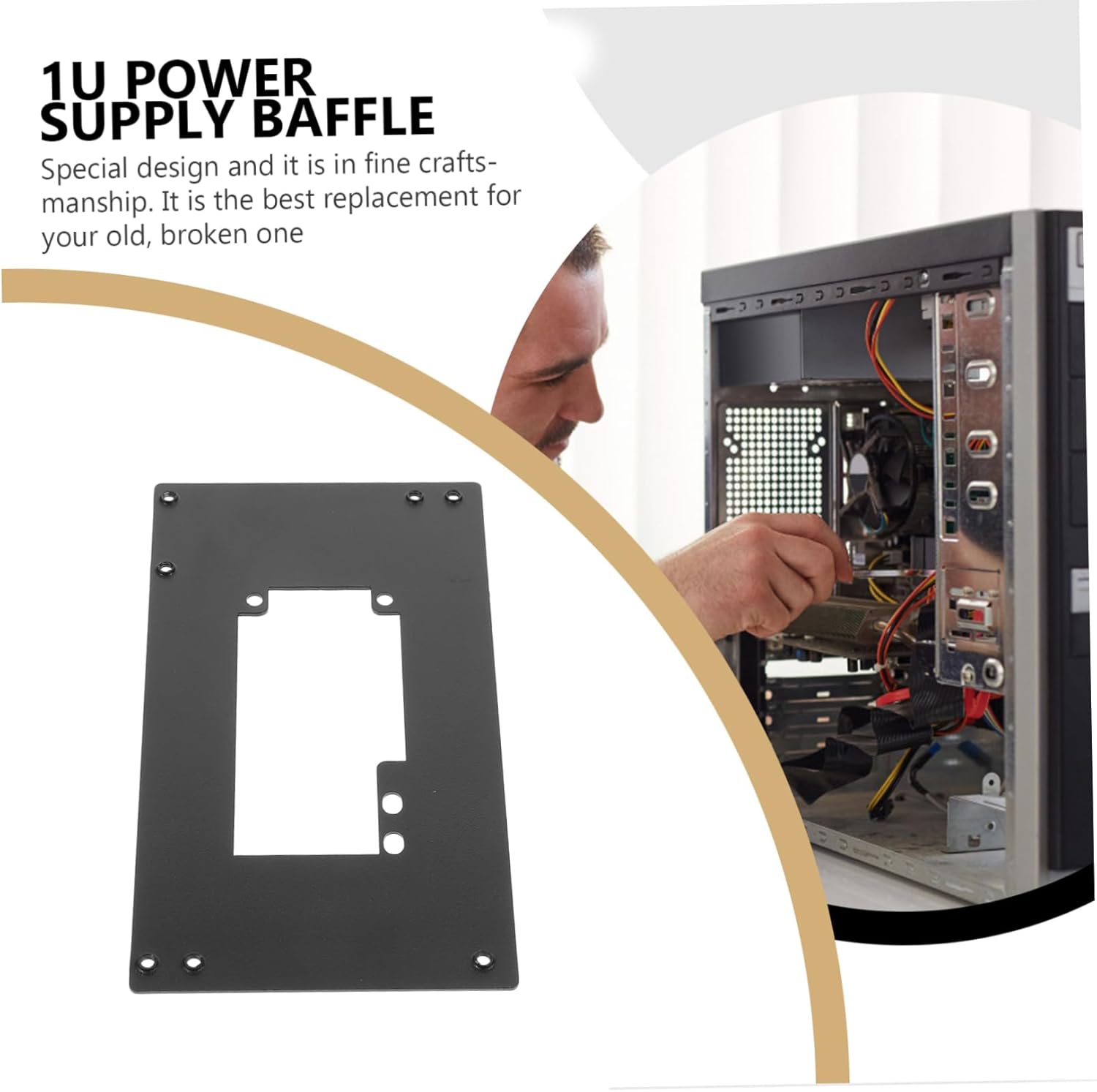 Adaptador de corriente de conversión de energía ATX, accesorio para computadora, adaptador de fuente de alimentación, soporte de bastidor, soporte