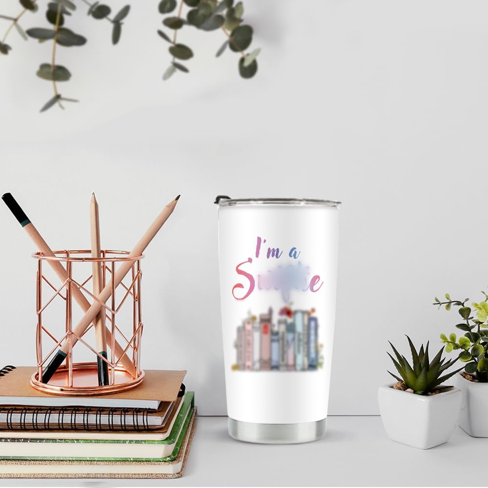 LONGXIN Regalos para amantes de la música para mujeres, vasos de acero inoxidable de 20 onzas, vaso de cantante, regalo inspirado en álbum,