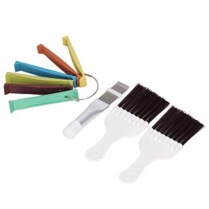 Limpiador de aletas de aire acondicionado, ligero, 6 colores, 12 tamaños, condensador multifuncional, alisador de aletas, diseño portátil, alta Limpiador de aletas de aire acondicionado, ligero, 6 colores, 12 tamaños, condensador multifuncional, alisador de aletas, diseño portátil, alta