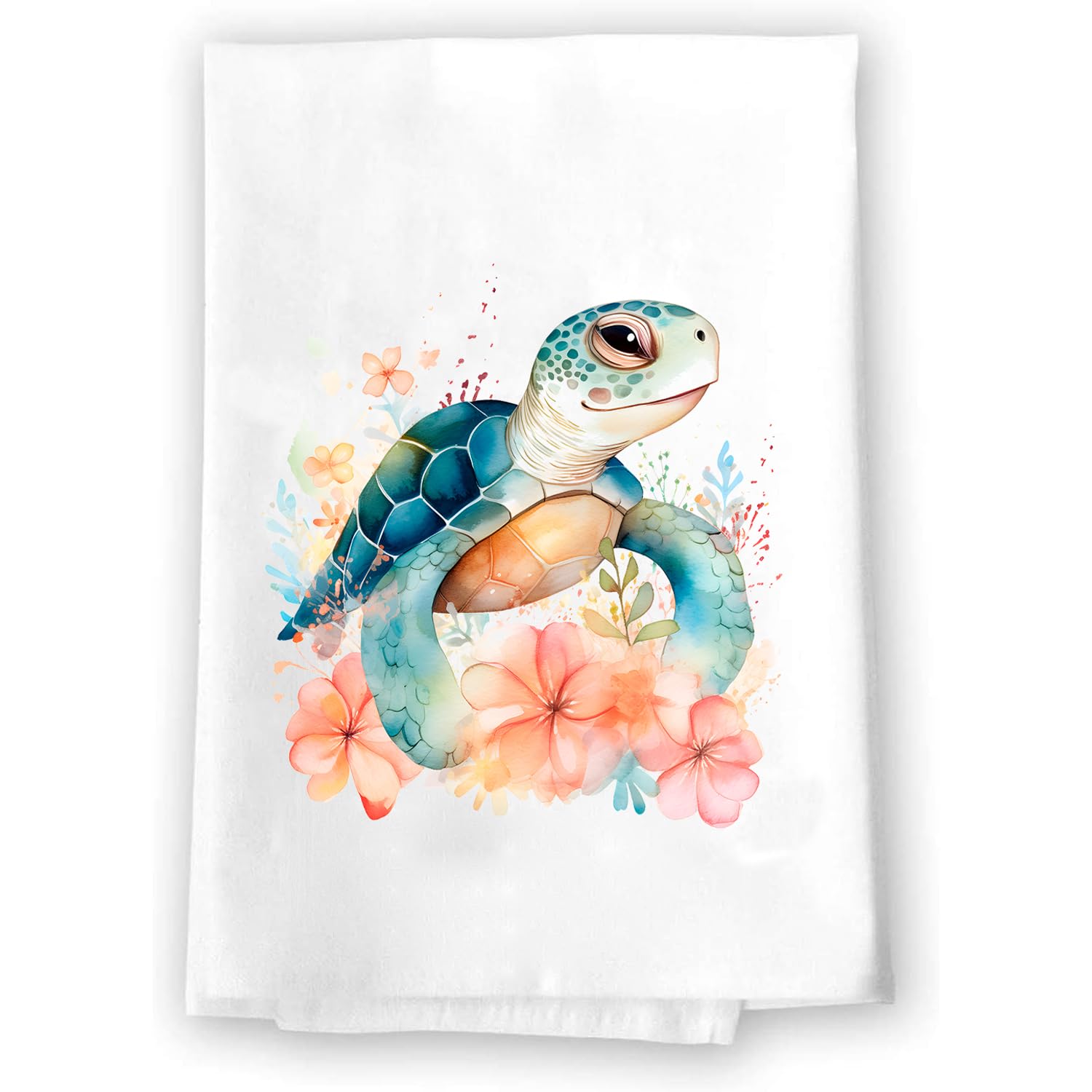 Adorable Sealife Ocean Aquatic Baby Turtles Decorative Towel  Nursery Home Kitchen Bathroom Decoration  Summer Spring Christmas Fall Gift Present