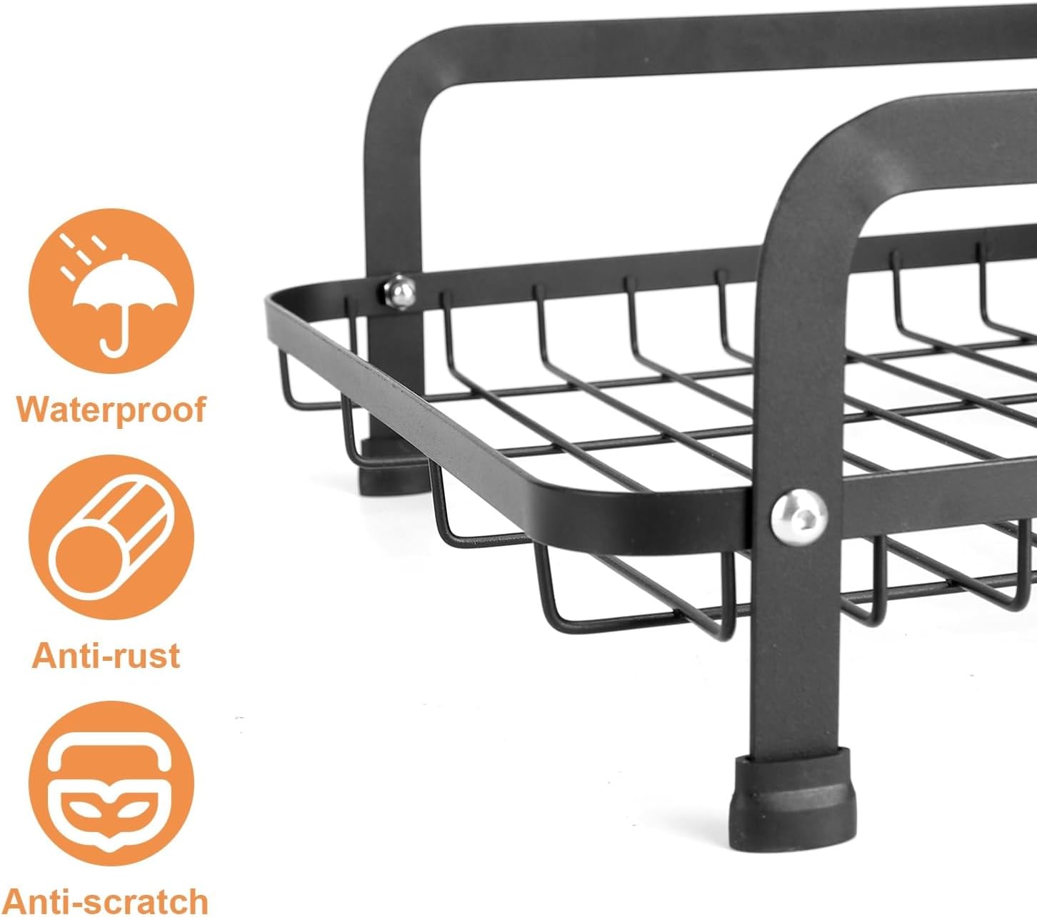 Escurridor de platos para encimera de cocina, escurridor de platos de 2 niveles con escurridor desmontable, juego organizador de escurridor a prueba