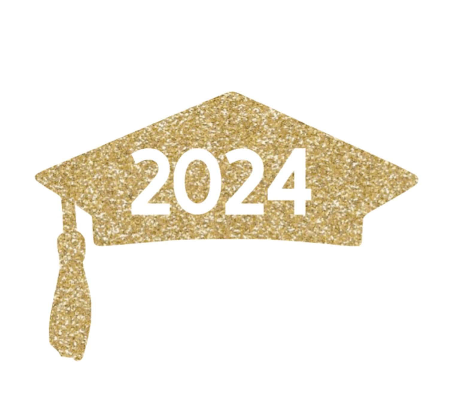 Class Of 2024 Graduation Cap Decal, Graduation T Shirt Transfer, DIY Graduate Shirt Patch, Grad Tshirt Sticker, Vinyl Applique, Pick Size Color,