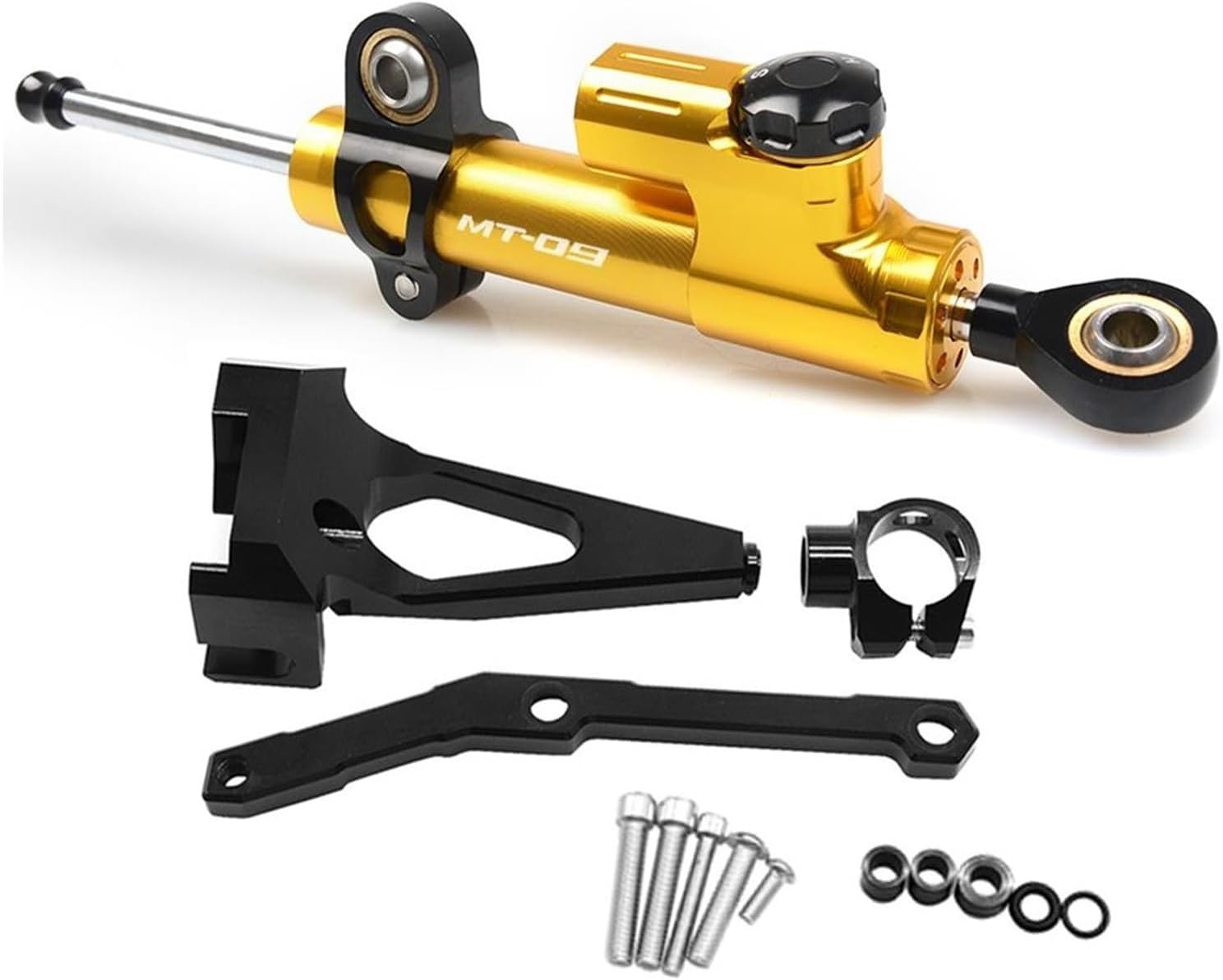Amortiguador de motocicleta estabilizar la dirección del amortiguador de montaje del soporte de la motocicleta apto para Yamaha MT09 FZ09 2013-2020