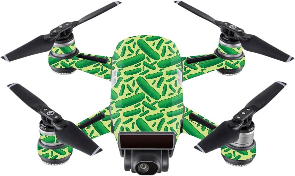 MightySkins – Funda protectora para DJI Spark Mini, duradera, y única de vinilo adhesivo, fácil de aplicar, quitar y cambiar de estilos, Pickles),