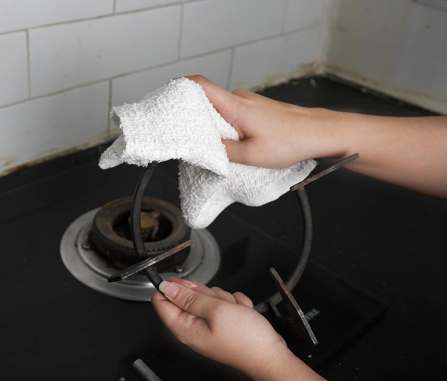 STF Linen Toallas para trapeador de barra de rizo (paquete de 60) de 14 x 17 pulgadas (blanco)  Absorbentes y duraderas, trapos de limpieza