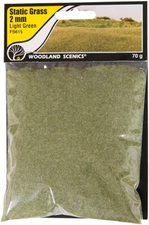 Woodland Scenic Static Grass 0.079 in-Light Green -FS615