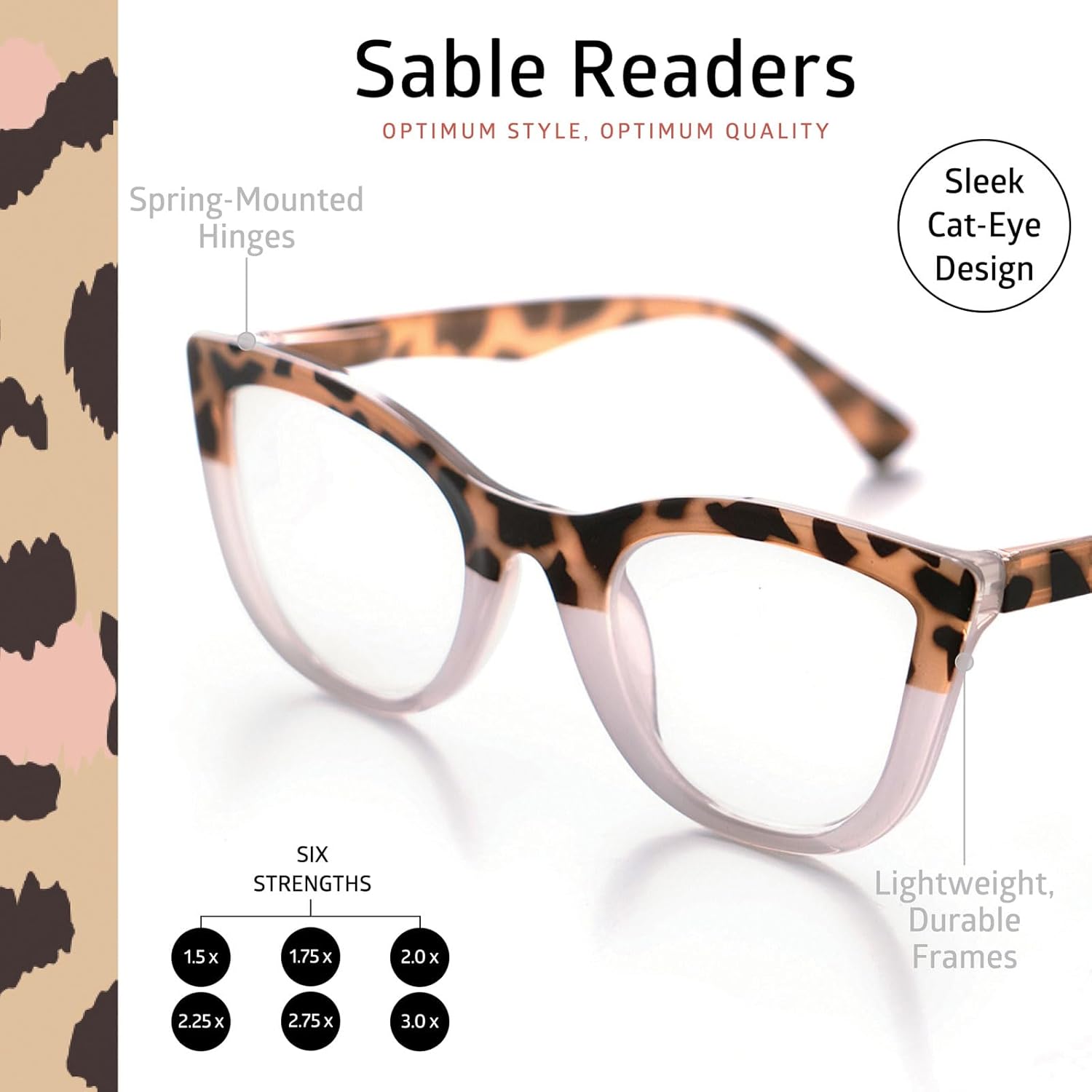 Daydream Readers – Lentes de lectura con bisagras montadas en resorte, resistentes a los arañazos, montura redonda, para hombres y mujeres