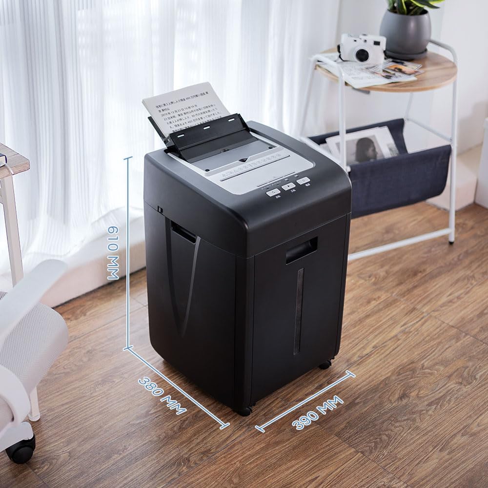 Trituradora de papel de alimentación automática Trituradoras de oficina en casa con microcorte de 200 hojas, trituradora de papel comercial
