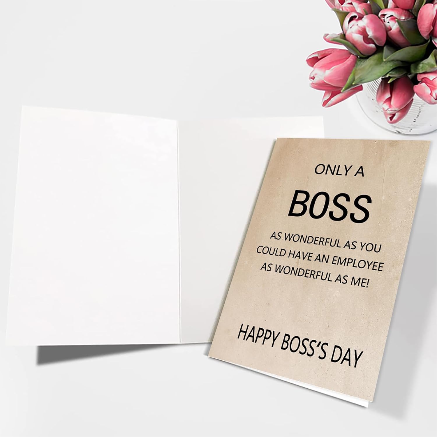 Ziwenhu Tarjeta de regalo para el jefe, maravillosa tarjeta para jefe gerente, tarjeta del día nacional del jefe de empleado, decoraciones del día