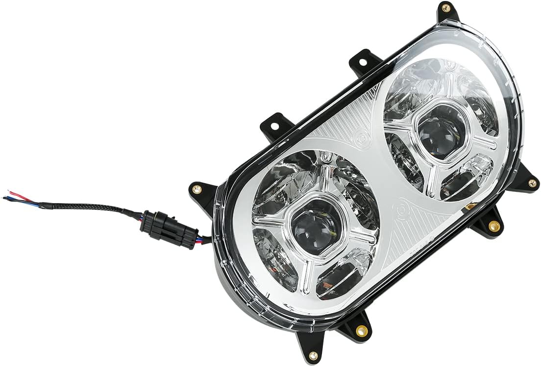TCT-MOTORPARTS Proyector de lámpara LED de doble faro para Harley Touring Road Glide 2015-2023