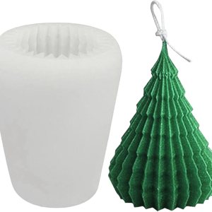 VUTEHO Moldes grandes para velas de árbol de Navidad, moldes de vela con forma de árbol de Navidad de origami, moldes de vela de Navidad 3D para VUTEHO Moldes grandes para velas de árbol de Navidad, moldes de vela con forma de árbol de Navidad de origami, moldes de vela de Navidad 3D para