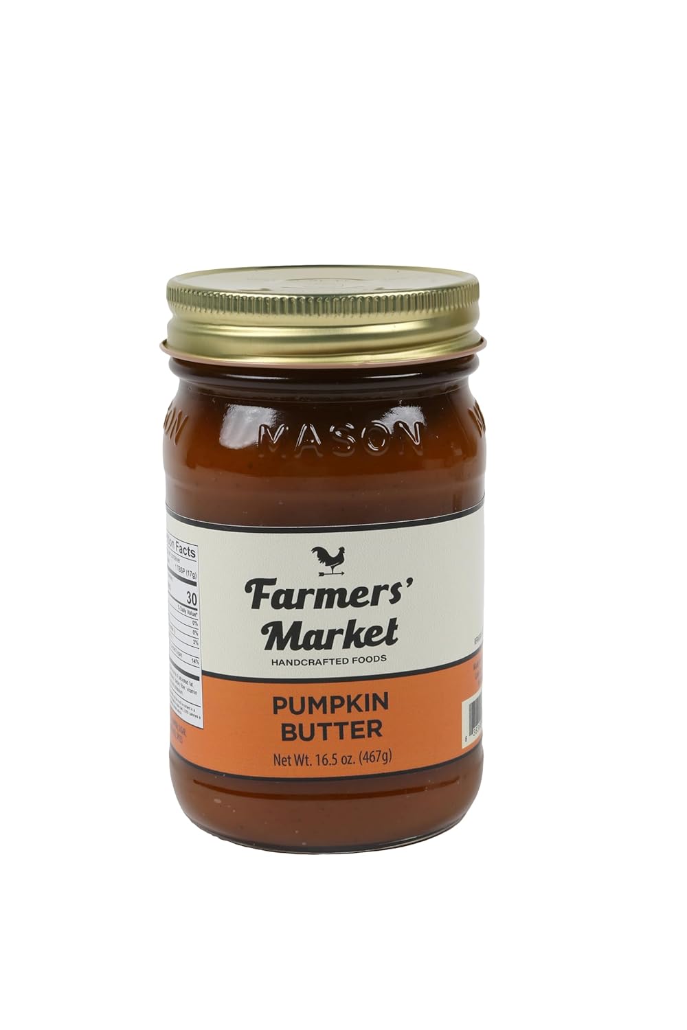 Farmers’ Market – Mantequilla de calabaza de Deli Direct, mantequilla de calabaza para untar con calabaza y especias, sin gluten y sin grasa trans,