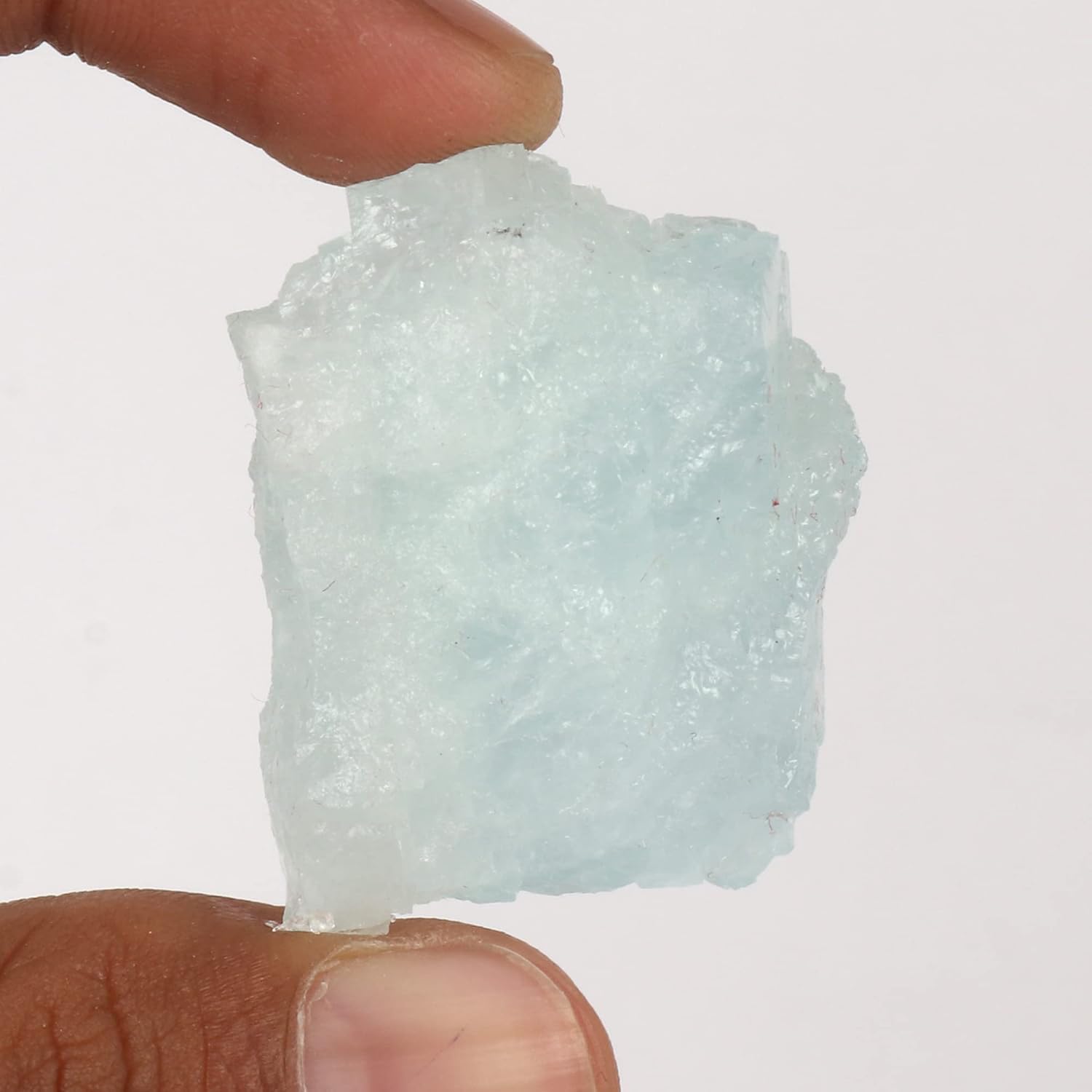 GEMHUB Cristal de aguamarina natural áspero de 168,2 quilates, cristal minado de tierra para decoración, envoltura de alambre, curación de cristal