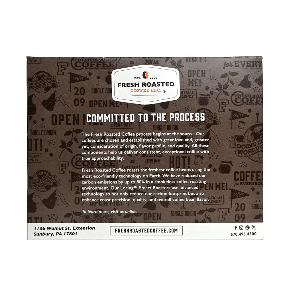 Fresh Roasted Coffee, Mocha Java, tostado medio, Kosher, compatible con K-Cup, 24 cápsulas