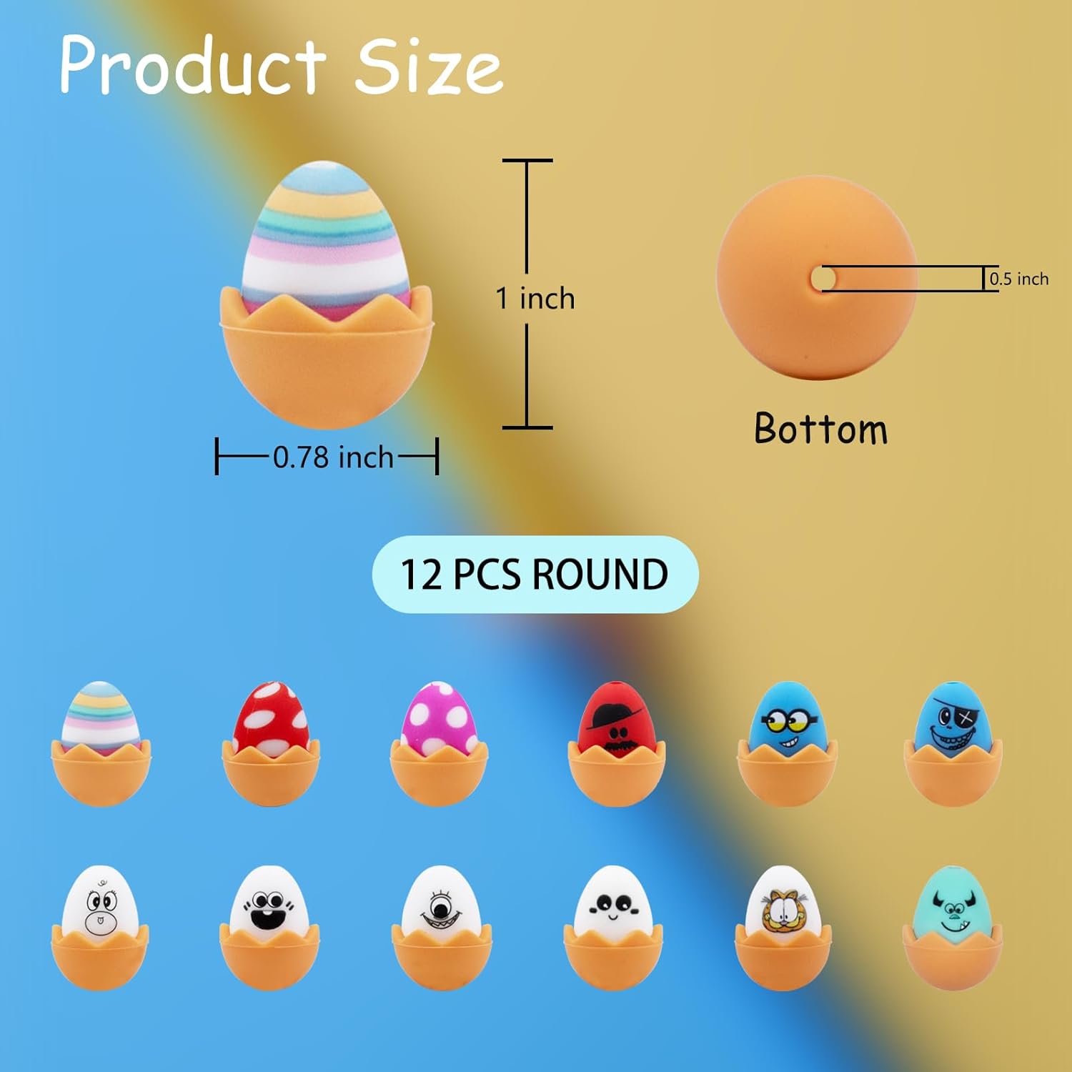 Cuentas focales de silicona, huevos de Pascua, cuentas focales vibrantes, cuentas de silicona para bolígrafos, cuentas de silicona perfectas para