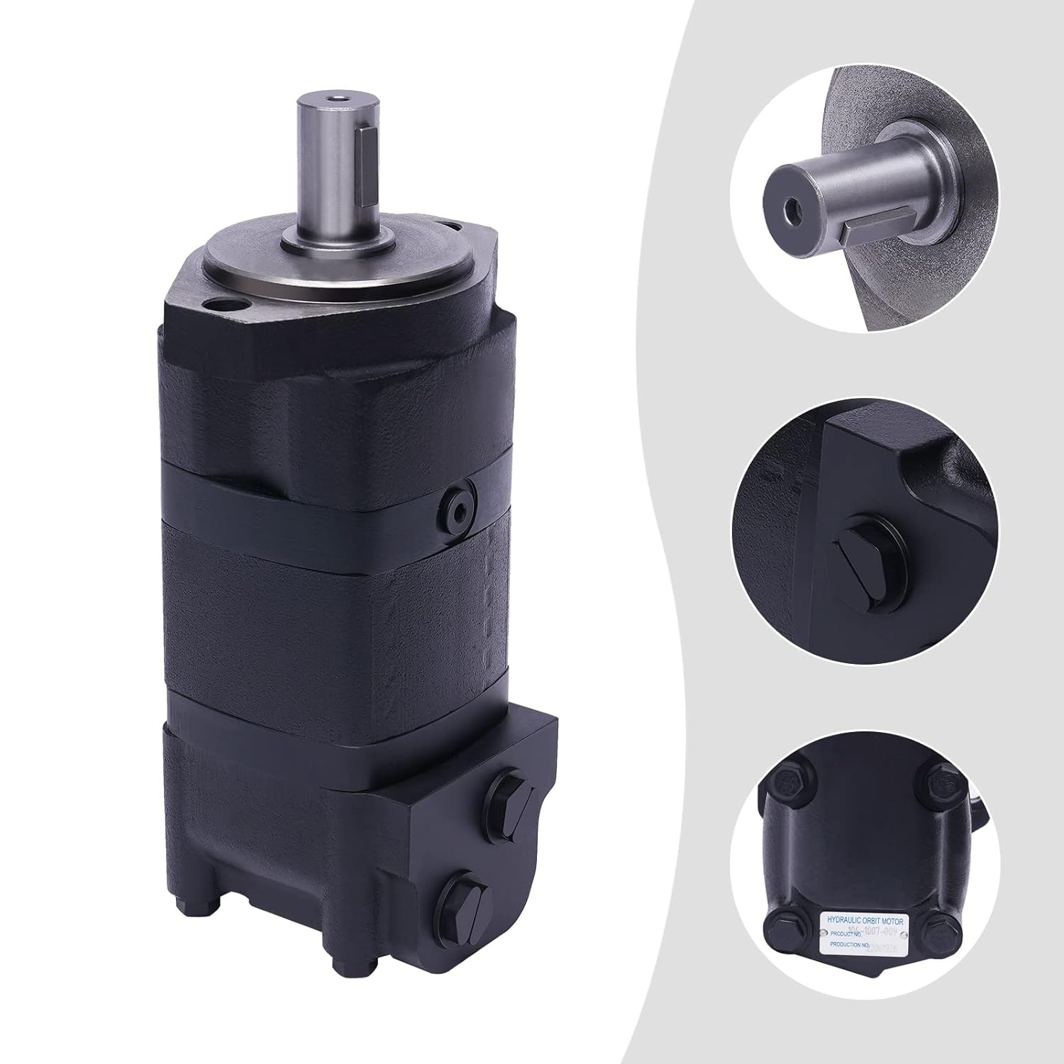Fetcoi 104-1007 – Motor universal de tractor, estándar de eje recto de 1 pulgada, reemplazo para Char-Lynn 104-1007-006 Eaton 104-1007 (Stock de EE.